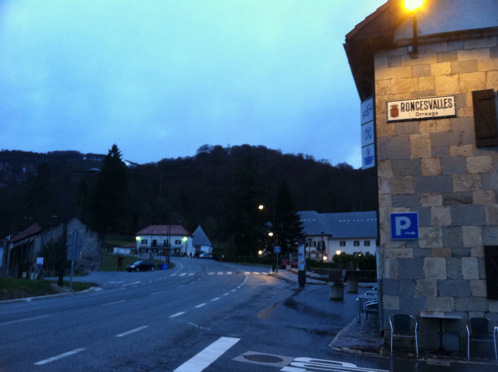 Leaving Roncesvalles